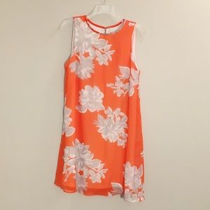 Jessica H Dress - Orange and Grey